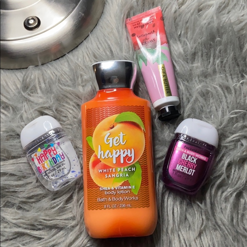 4 Bath and Bodyworks products